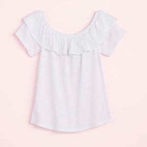 LOFT‎ NWT Crinkle Off The Shoulder Top